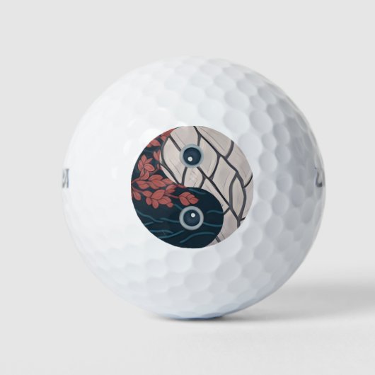 Yin Yang Symbol Golfball (Vorderseite)