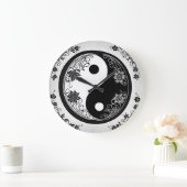 Yin Yang Symbol Große Wanduhr (Zuhause)