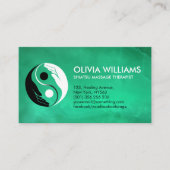 Yin Yang-Symbol-Heilung Visitenkarte (Vorderseite)