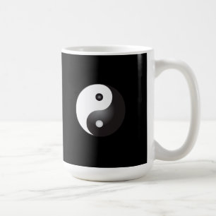 Yin Yang-Symbol: Kaffee-Tasse Kaffeetasse