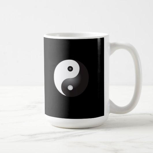 Yin Yang-Symbol: Kaffee-Tasse Kaffeetasse (Rechts)