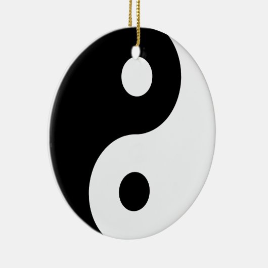 Yin Yang Symbol Keramik Ornament (Rechts)