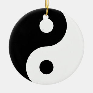 Yin Yang Symbol Keramik Ornament