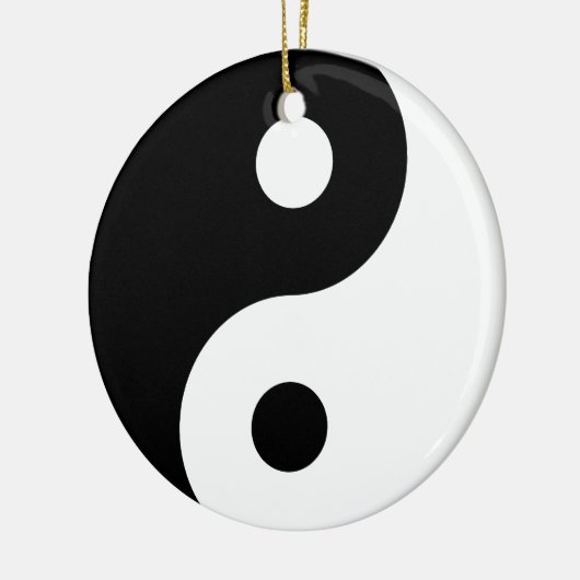 Yin Yang Symbol Keramik Ornament (Links)