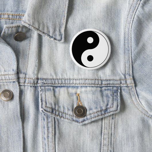 Yin Yang Symbol-Knopf Button (Beispiel)