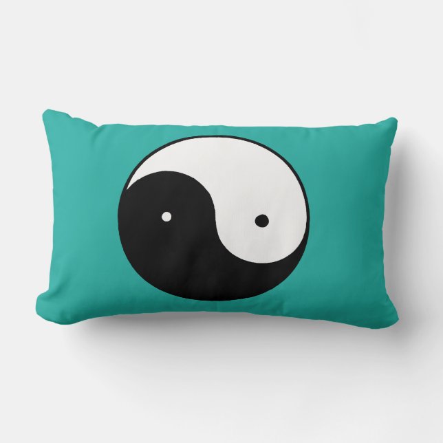 Yin Yang Symbol Lendenkissen (Vorderseite)