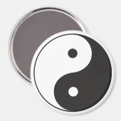 Yin Yang Symbol Magnet (Vorderseite/Rückseite)