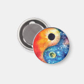 Yin-Yang-Symbol Magnet (Vorderseite/Rückseite)