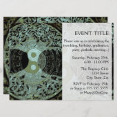 Yin Yang Symbol Mandala Einladung (Vorne/Hinten)