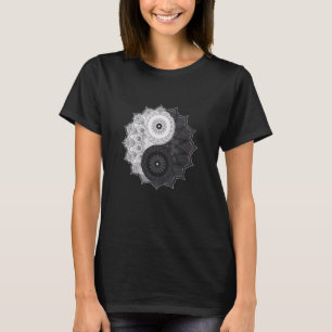 Yin Yang Symbol Mandala Seek Balance Spirit zen T-Shirt