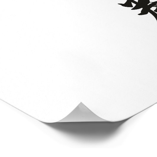 Yin Yang Symbol mit Tai Chi Chuan Poster (Ecke)