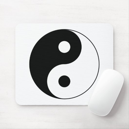 Yin Yang Symbol Mousepad (Mit Mouse)
