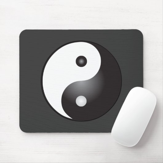 Yin Yang Symbol: Mousepad (Mit Mouse)