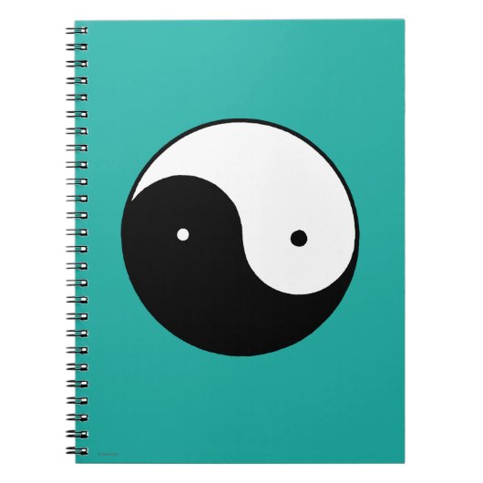 Yin Yang Symbol Notizblock (Vorderseite)