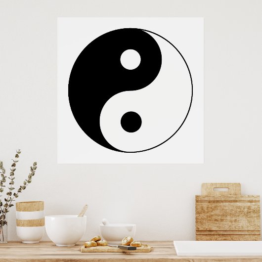 Yin / Yang Symbol Poster (Küche)
