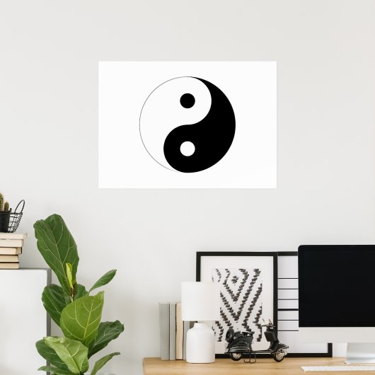 Yin-Yang-Symbol Poster (Heimbüro)