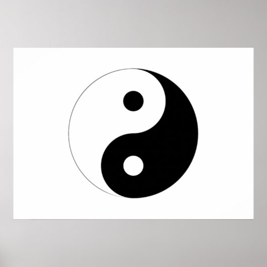 Yin-Yang-Symbol Poster (Vorne)