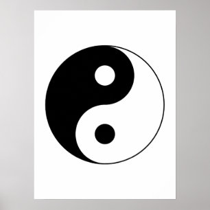 Yin Yang Symbol Poster