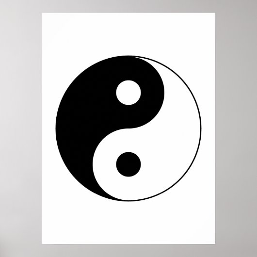 Yin Yang Symbol Poster (Vorne)