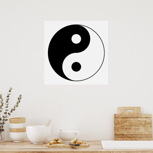Yin Yang Symbol Poster (Küche)