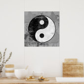 Yin Yang Symbol Poster gestört (Küche)