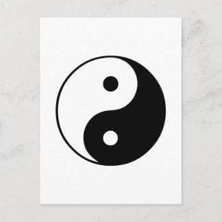 Yin Yang Symbol: Postkarte