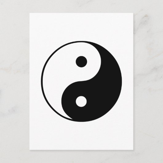 Yin Yang Symbol: Postkarte (Vorderseite)