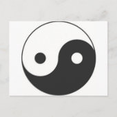 YIN & YANG SYMBOL POSTKARTE (Vorderseite)