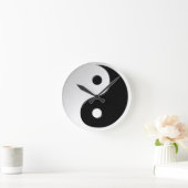 Yin Yang Symbol Round Wall Clock Runde Wanduhr (Zuhause)
