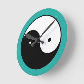 Yin Yang Symbol Runde Wanduhr (Winkel)