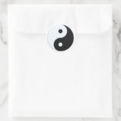 Yin-Yang-Symbol Runder Aufkleber (Tasche)