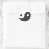 YIN & YANG SYMBOL RUNDER AUFKLEBER (Tasche)