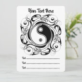 Yin & Yang Symbol Schwarz-Weiß-Tätowierungsstil Programm (Stehend Vorderseite)