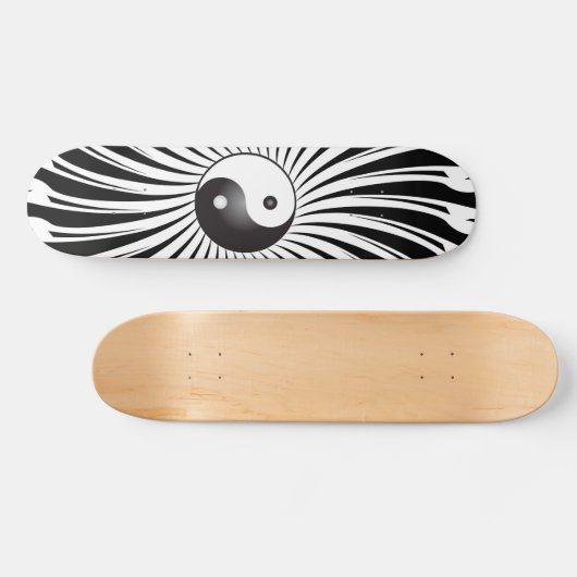 Yin Yang Symbol: Skateboard (Horizontal)