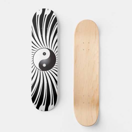 Yin Yang Symbol: Skateboard (Vorderseite)