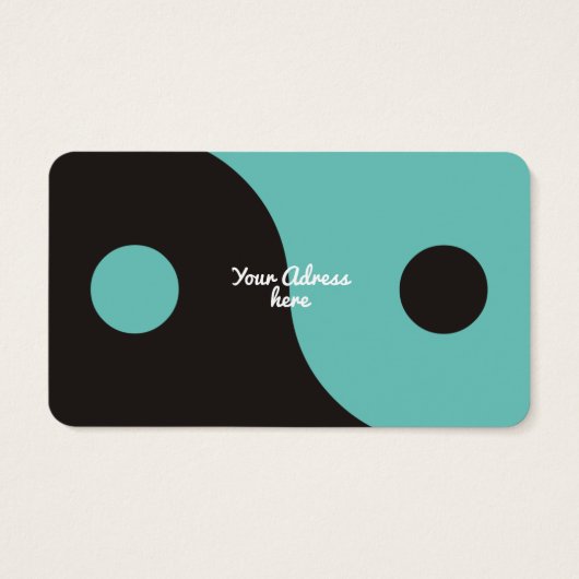 Yin Yang Symbol - solide Tätowierung (Rückseite)