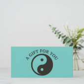 Yin Yang Symbol - solide Tätowierung (Stehend Vorderseite)