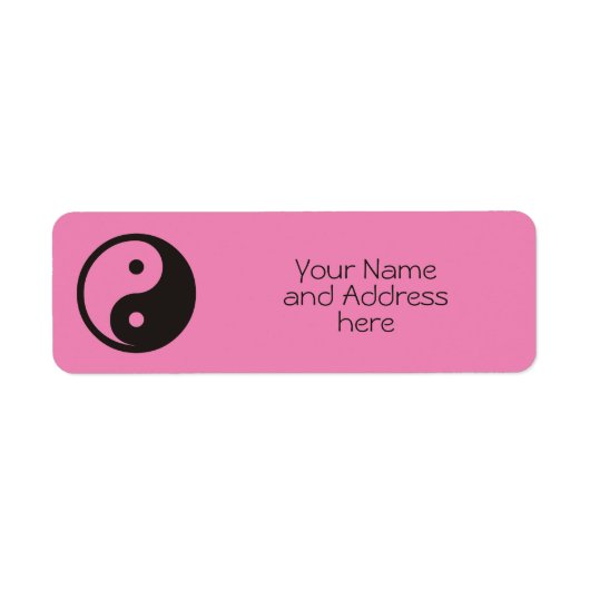 Yin Yang Symbol - solide Tätowierung (Vorne)