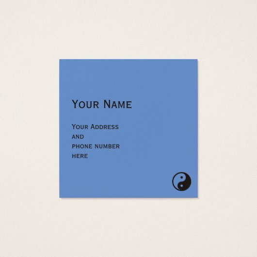 Yin Yang Symbol - solide Tätowierung (Rückseite)