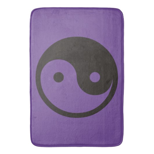 Yin Yang Symbol - solide Tätowierung Badematte (Vorderseite Vertikal)