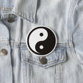 Yin Yang Symbol - solide Tätowierung Button (Beispiel)