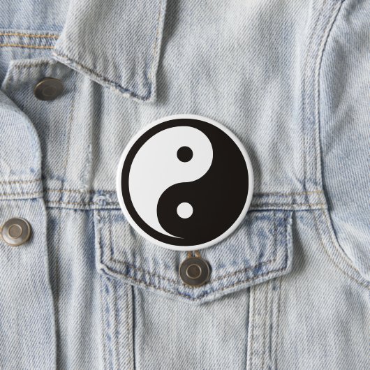 Yin Yang Symbol - solide Tätowierung Button (Beispiel)