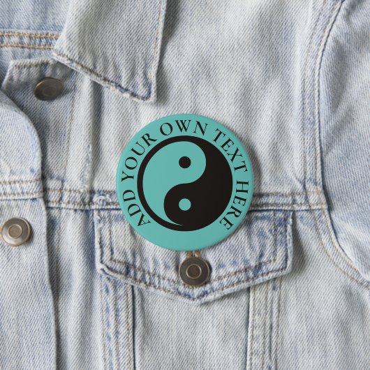 Yin Yang Symbol - solide Tätowierung Button (Beispiel)