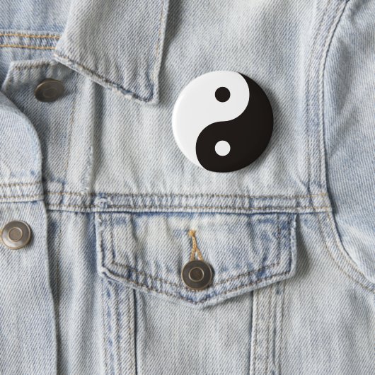 Yin Yang Symbol - solide Tätowierung Button (Beispiel)