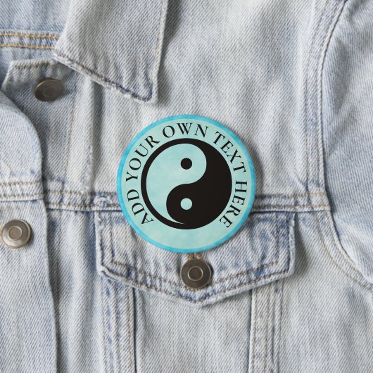 Yin Yang Symbol - solide Tätowierung Button (Beispiel)