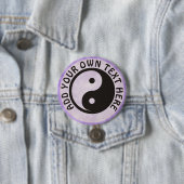 Yin Yang Symbol - solide Tätowierung Button (Beispiel)