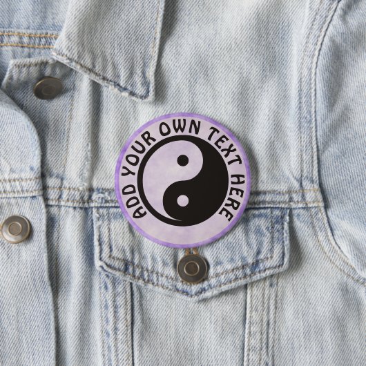 Yin Yang Symbol - solide Tätowierung Button (Beispiel)