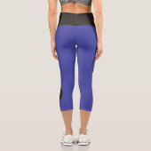 Yin Yang Symbol - solide Tätowierung Capri Leggings (Rückseite)