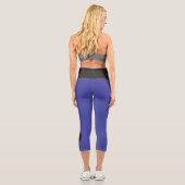 Yin Yang Symbol - solide Tätowierung Capri Leggings (Rückseite)