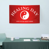 Yin Yang Symbol - solide Tätowierung-Design 2 Banner (Messeveranstaltung)